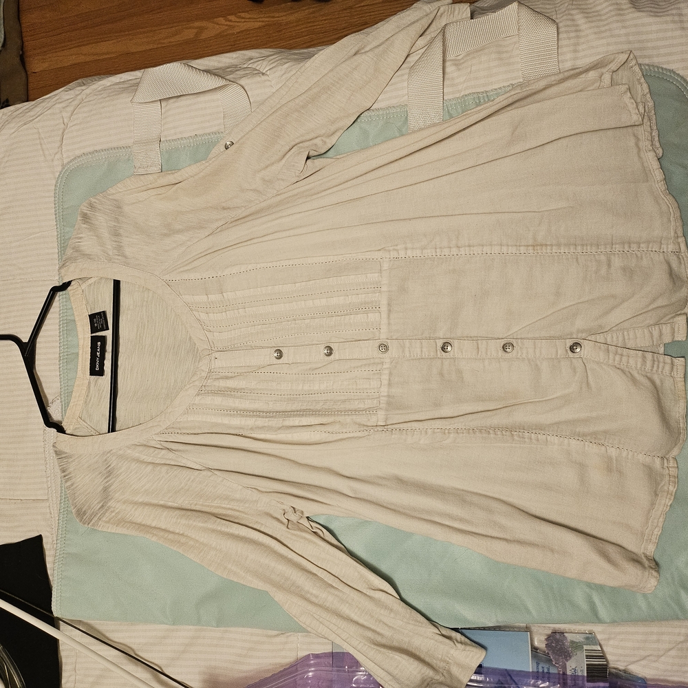 Women's White Button-Up Shirt